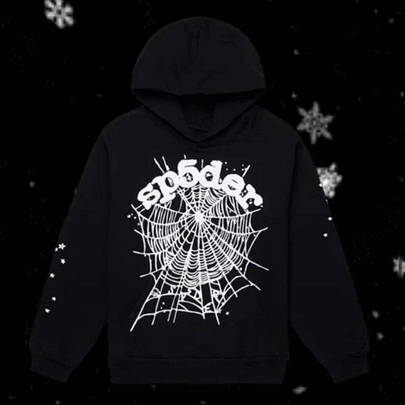 SP5DER HOODIE BLACK & WHITE - Picture 1 of 1